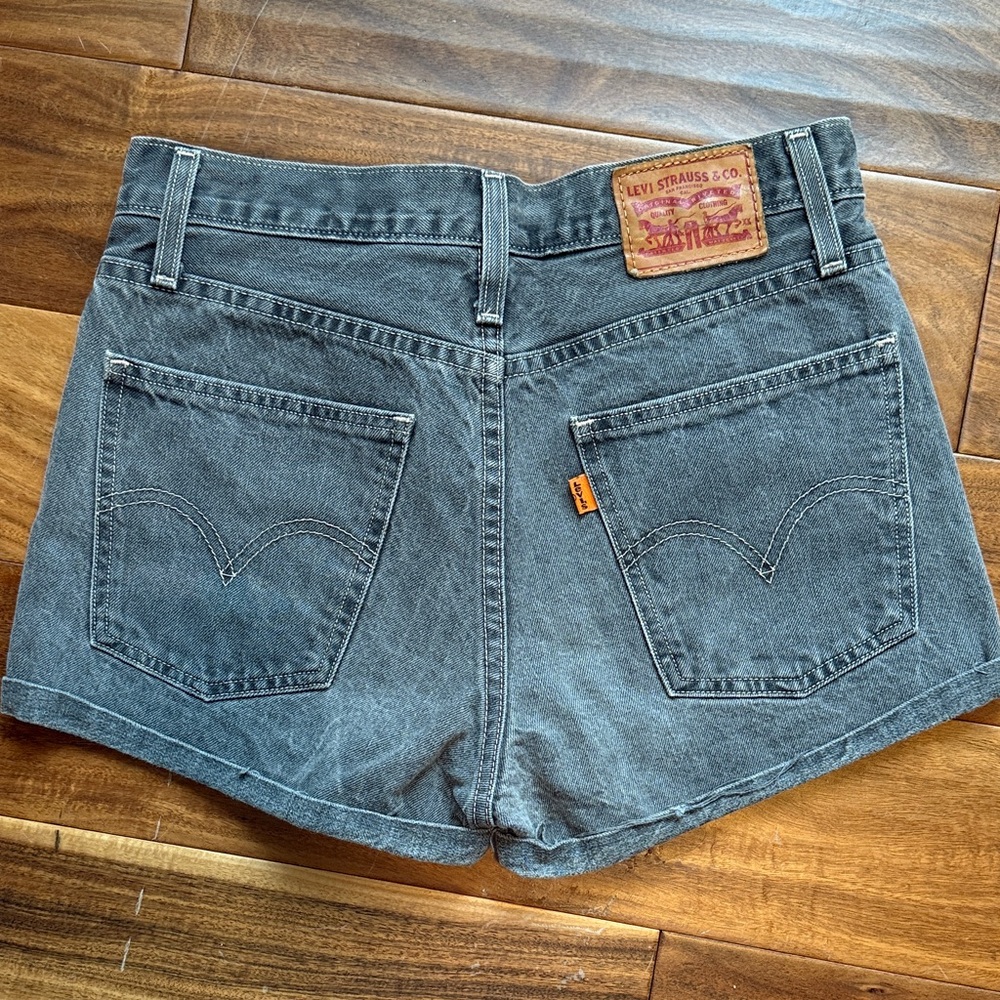 Levi's Women's Charcoal Jean Shorts
